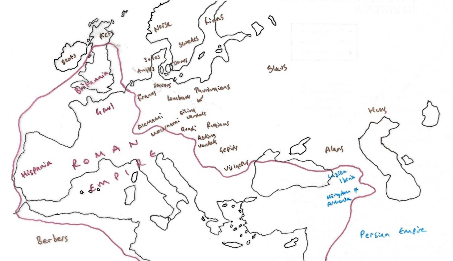A map of europe with red lines and blue text

AI-generated content may be incorrect.